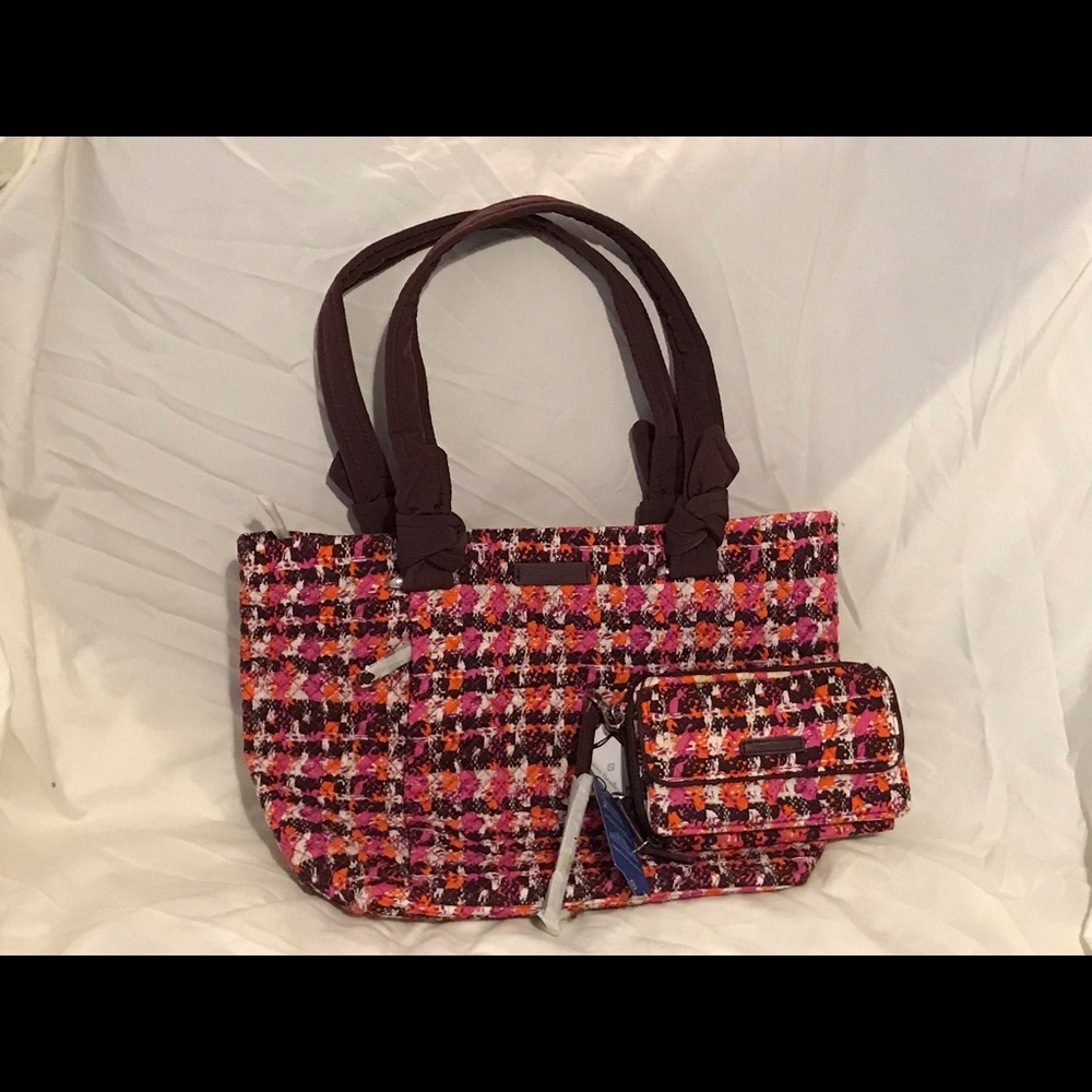 Vera Bradley set. NWT Houndstooth Hadley Tweed and All in one Crossbody.